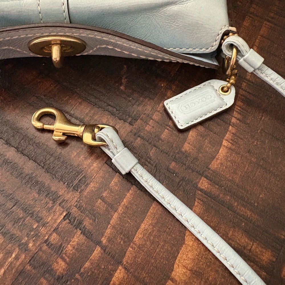 Coach Blue Leather Wristlet - Picture 12 of 15